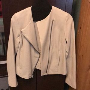 Brand new small cream color Vince leather jacket